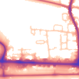 Daytime road noise heatmap for UB3 5BN