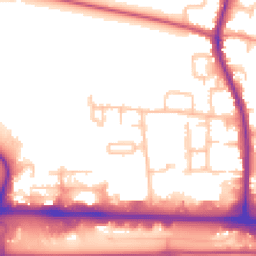 Daytime road noise heatmap for UB3 5BW