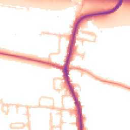 Daytime road noise heatmap for UB3 5DR