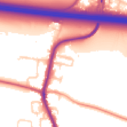 Daytime road noise heatmap for UB3 5DY