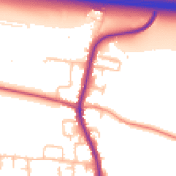 Daytime road noise heatmap for UB3 5EB