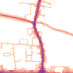 Daytime road noise heatmap for UB3 5EF