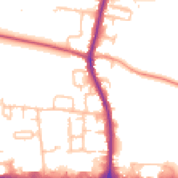 Daytime road noise heatmap for UB3 5ES
