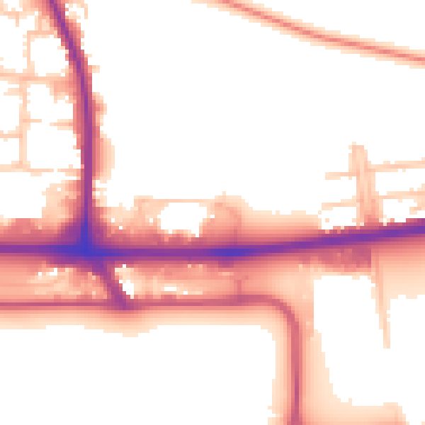 Daytime road noise heatmap for UB3 5FA