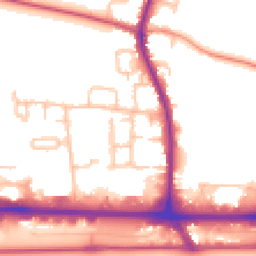 Daytime road noise heatmap for UB3 5LJ