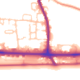 Daytime road noise heatmap for UB3 5LR