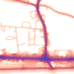 Daytime road noise heatmap for UB3 5LS