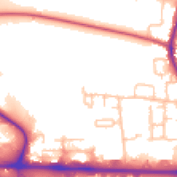 Daytime road noise heatmap for UB3 5ND