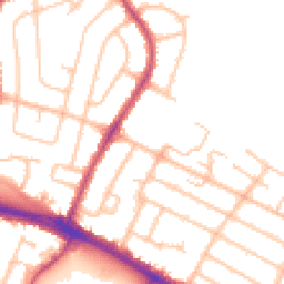 Daytime road noise heatmap for UB4 0AA