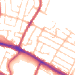 Daytime road noise heatmap for UB4 0AH