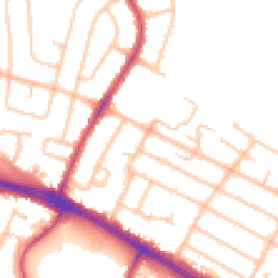 Daytime road noise heatmap for UB4 0AJ