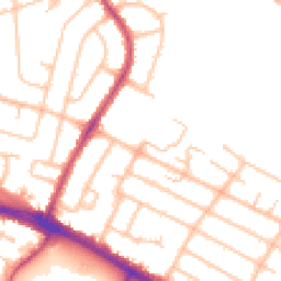 Daytime road noise heatmap for UB4 0AL