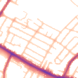 Daytime road noise heatmap for UB4 0AR