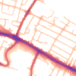 Daytime road noise heatmap for UB4 0AX