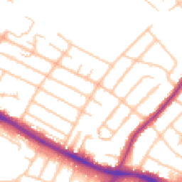 Daytime road noise heatmap for UB4 0BE