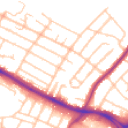 Daytime road noise heatmap for UB4 0BL