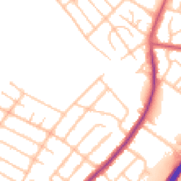 Daytime road noise heatmap for UB4 0BP