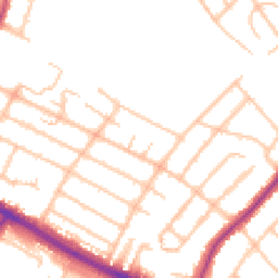 Daytime road noise heatmap for UB4 0BS