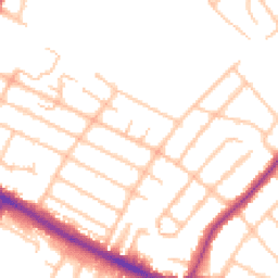 Daytime road noise heatmap for UB4 0BU