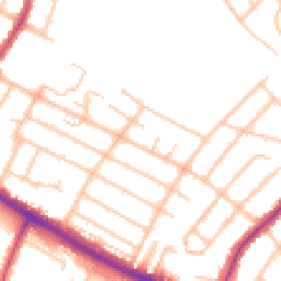 Daytime road noise heatmap for UB4 0BX