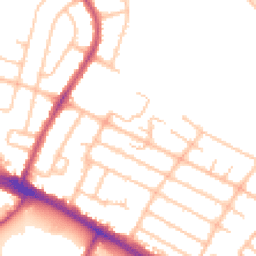 Daytime road noise heatmap for UB4 0BZ