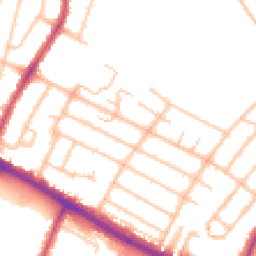 Daytime road noise heatmap for UB4 0DB