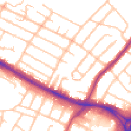 Daytime road noise heatmap for UB4 0DE