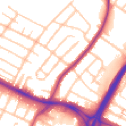 Daytime road noise heatmap for UB4 0DJ