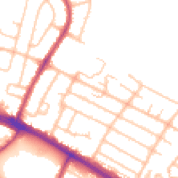 Daytime road noise heatmap for UB4 0DQ