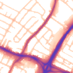 Daytime road noise heatmap for UB4 0HT