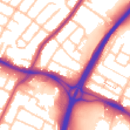 Daytime road noise heatmap for UB4 0HW