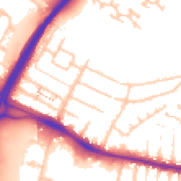 Daytime road noise heatmap for UB4 0NF