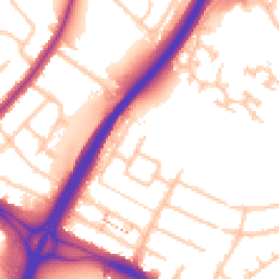 Daytime road noise heatmap for UB4 0PA