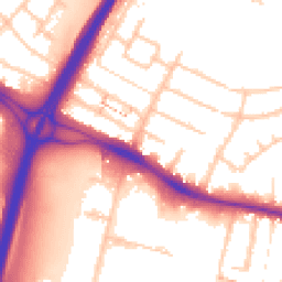 Daytime road noise heatmap for UB4 0PG