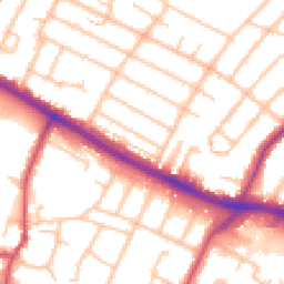 Daytime road noise heatmap for UB4 0RB