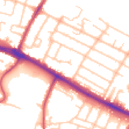 Daytime road noise heatmap for UB4 0SW