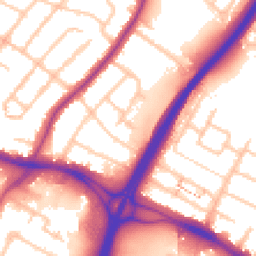 Daytime road noise heatmap for UB4 0XE