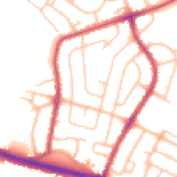 Daytime road noise heatmap for UB4 8AP