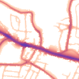 Daytime road noise heatmap for UB4 8AX