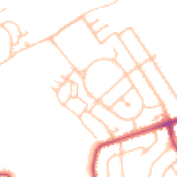 Daytime road noise heatmap for UB4 8LA