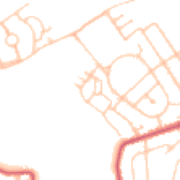 Daytime road noise heatmap for UB4 8LL