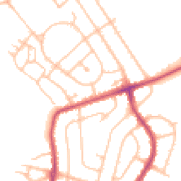 Daytime road noise heatmap for UB4 8LX