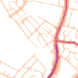Daytime road noise heatmap for UB4 9ER