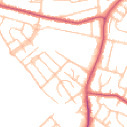 Daytime road noise heatmap for UB4 9ES
