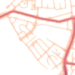 Daytime road noise heatmap for UB4 9HA