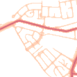 Daytime road noise heatmap for UB4 9HG