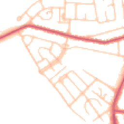 Daytime road noise heatmap for UB4 9HQ