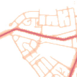 Daytime road noise heatmap for UB4 9JT