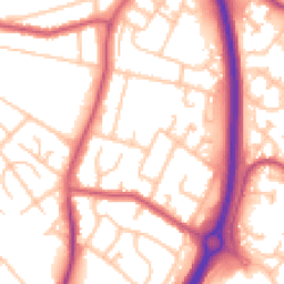 Daytime road noise heatmap for UB4 9LH