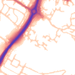 Daytime road noise heatmap for UB4 9TL